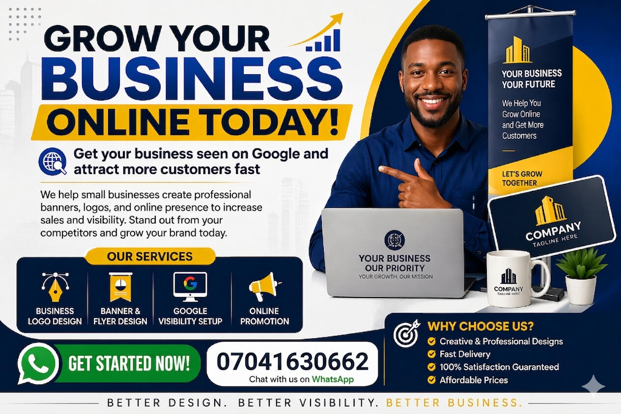 We help small businesses create banners, logos, and online visibility to boost sales.”